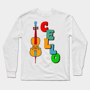 Colorful Cello Long Sleeve T-Shirt